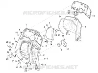 Front glove-box - Knee-guard panel