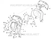 Front glove-box - Knee-guard panel