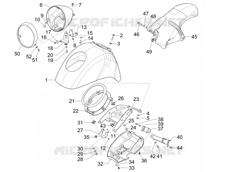 Wheel huosing - Mudguard