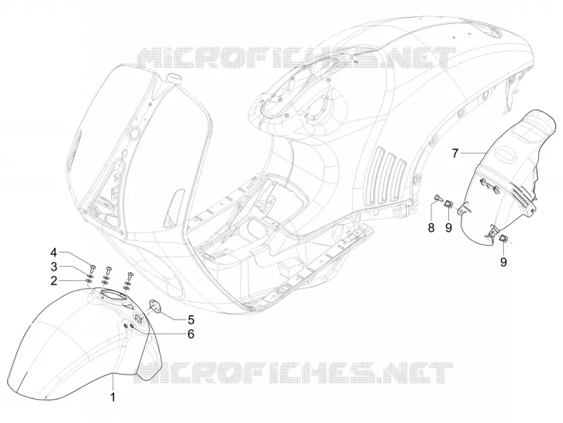 Wheel huosing - Mudguard