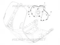 Front glove-box - Knee-guard panel