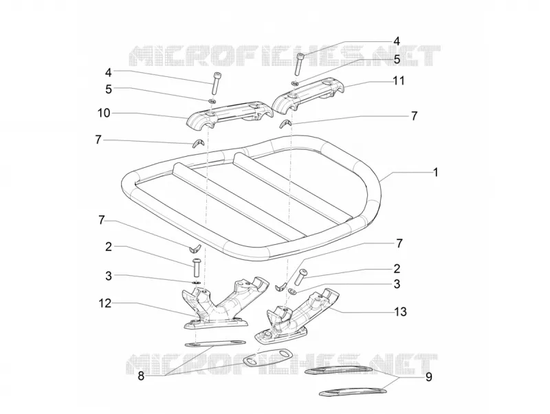Rear luggage rack
