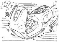Clutch cover-scrool cover