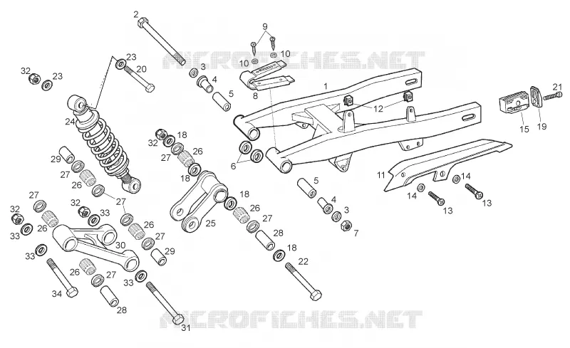 Swing arm - Shock absorber