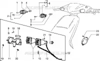 Headlamp-turn signal lamp