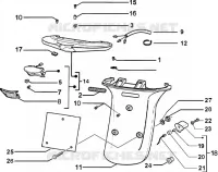 Rear tail lamp-rear guard