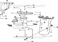 Rear tail lamp-rear guard