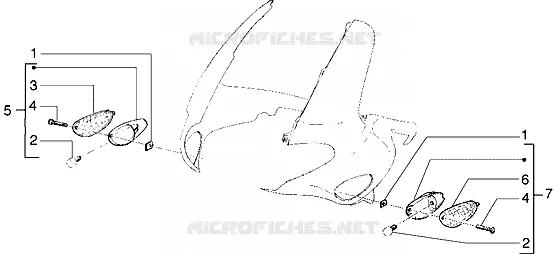 Front direction indicators