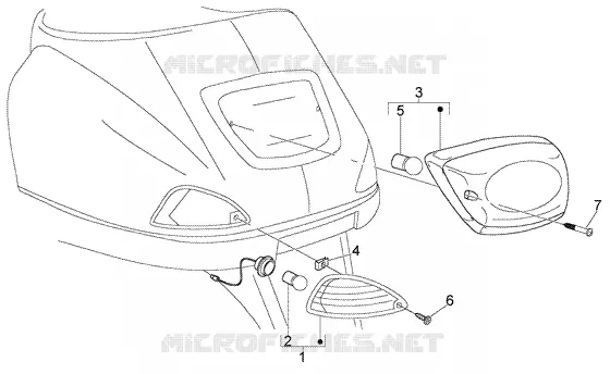 Rear tail lamp
