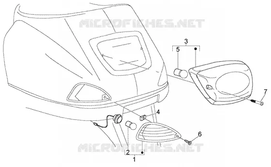 Rear tail lamp