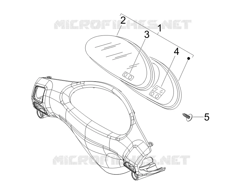 Speedometer kms.-handlebar covers