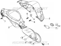 Speedometer kms.-handlebar covers