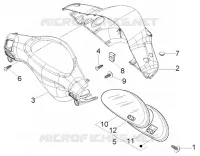 Speedometers kms.-handlebar cover
