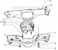 Speedometers kms.-Handlebar covers