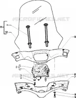 Speedometers kms.-Handlebar covers