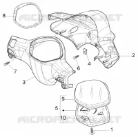 SPEEDOMETER KMS.-HANDLEBAR COVERS