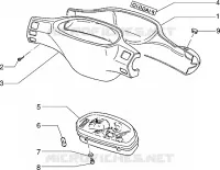 Speedometers kms.-Handlebar covers