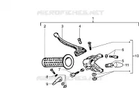Rear brake lever holder