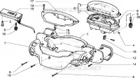 Speedometers kms.-Handlebar covers