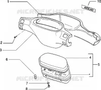 Speedometers kms.-Handlebar covers