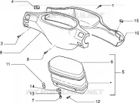 Speedometers kms.-Handlebar covers