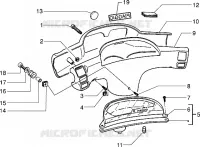 Speedometers kms.-Handlebar covers