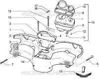 Speedometers Kms.-Handlebar covers