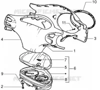 Speedometers kms. - Handlebar covers