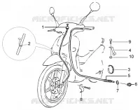 Odometer transmissions-rear brake