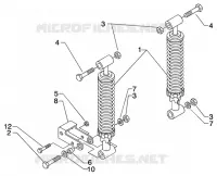 Rear shock absorbers