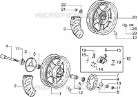 Front wheel-Rear wheel