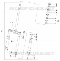 Front wheel suspension