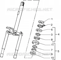 Steering bearing ball tracks