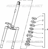 Steering bearing ball tracks