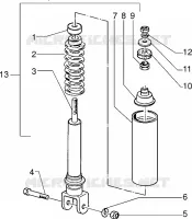 Rear shock absorber