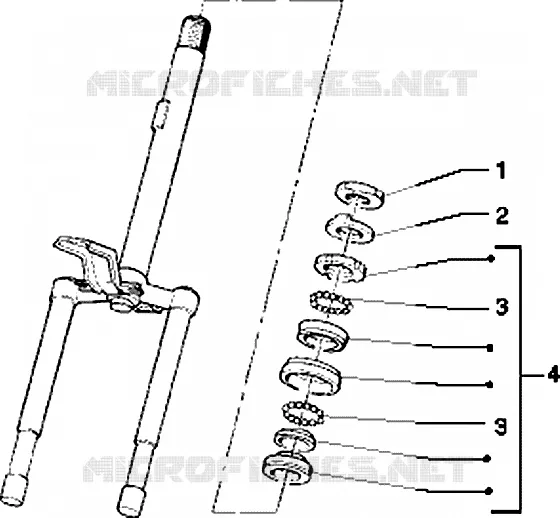 Steering bearing ball tracks