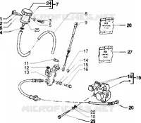Front brake cylinder-Brake caliper