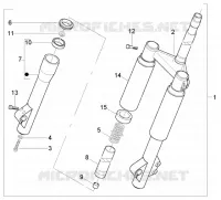 Front wheel suspension