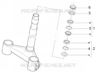 Steering bearing ball tracks