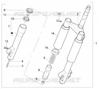 Front wheel suspension