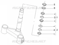 Steering bearing ball tracks