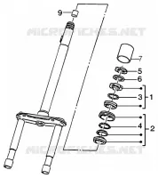 Steering bearing ball tracks