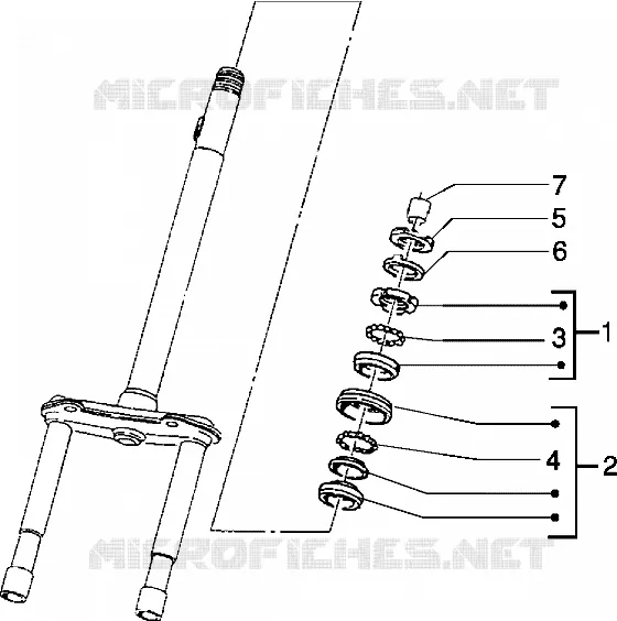 Steering bearing ball tracks