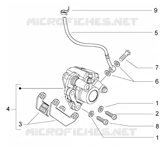 Front brake caliper