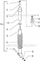 Rear shock absorber