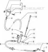 Front brake cylinder