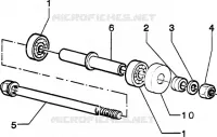 Front wheel component parts