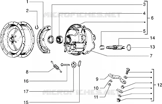 Components parts of rear hub