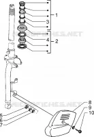 Steering bearing ball tracks