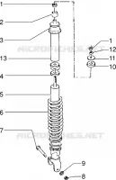 Rear shock absorber